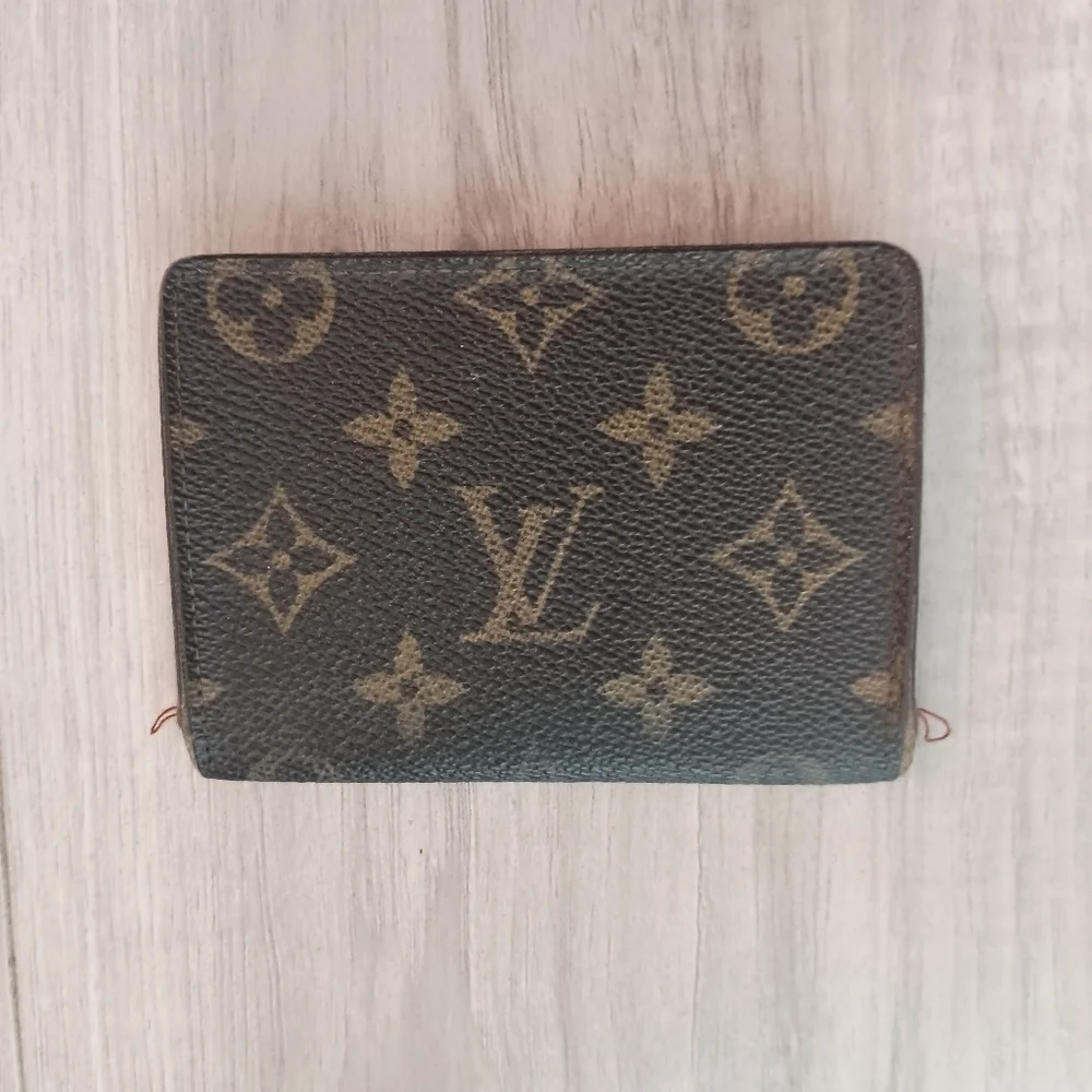 Vintage Louis Vuitton Pocket Organizer Monogram Card Case Authentic